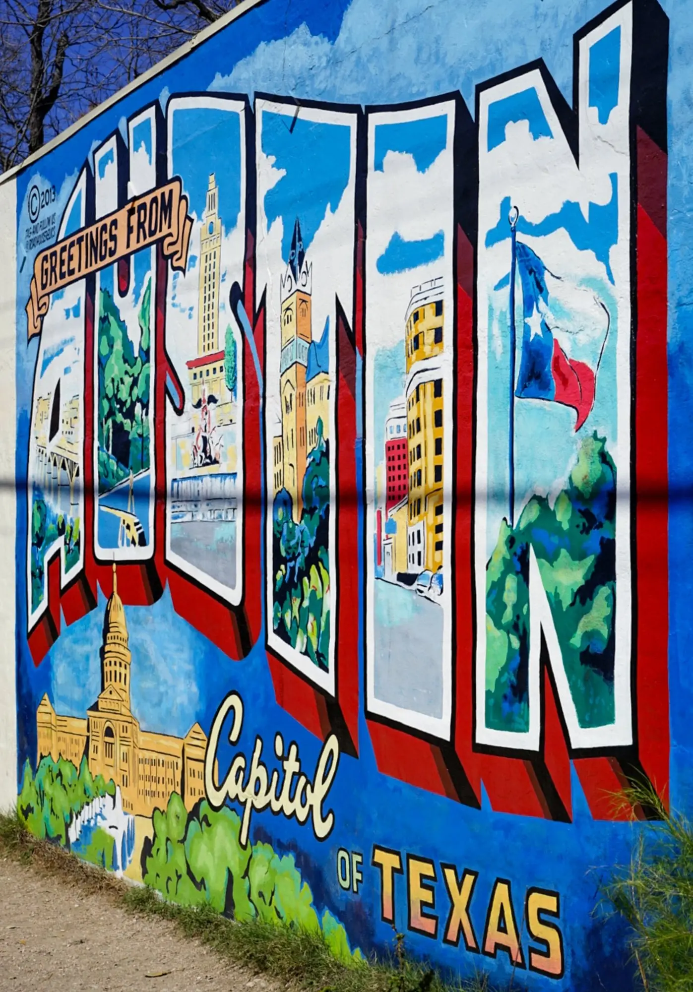 Greeting From Austin Mural | Spyglass Realty